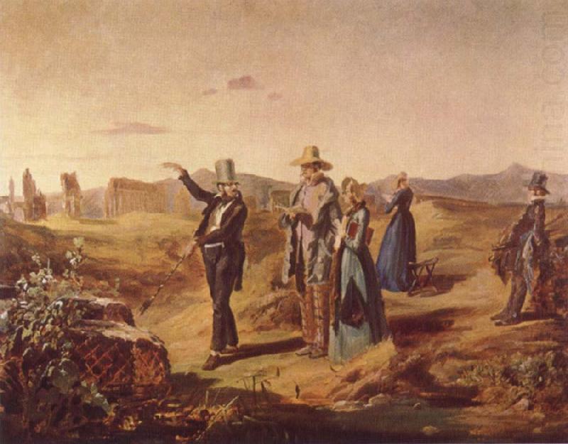 English Tourists in the Roman Campagna, Carl Spitzweg